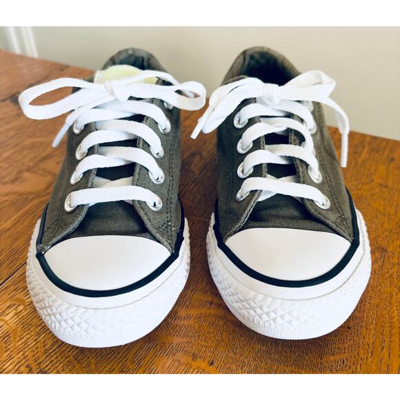 Youth Converse All Star Street Ox Slip-On Sneakers, Army Green, Size 13 - Picture 2 of 5